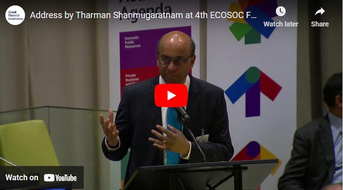 Address by Tharman at 4th ECOSOC forum